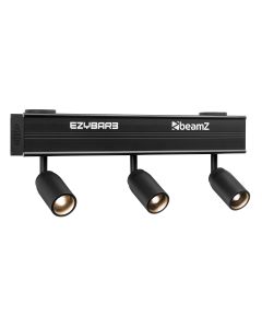 Barre projecteurs COB sur batterie 3 x 10W blanc chaud zoom  EZYBar3