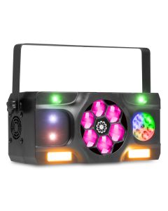 Effet de lumière DJ 5en1, gobo, bee-eye, stroboscope - STELLAR2