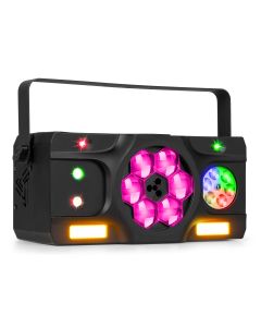 Effet de lumière DJ 5en1, gobo, bee-eye, stroboscope - STELLAR2