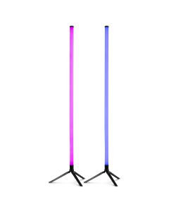 Jeu de 2 x tube LED RGB 3en1, contrôle par application (BT), avec télécommande - STARRY