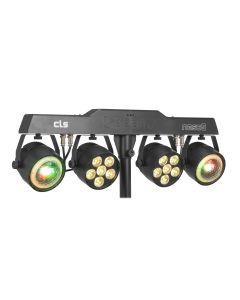 Effet de lumière avec 2 PAR LED RGBW, 2 Jelly Moon, DMX et pied - CLS Party Bar Neso9