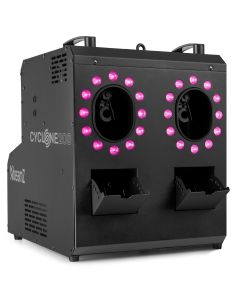 Machine à fumée et bulles et LEDs, double - CYCLONE200