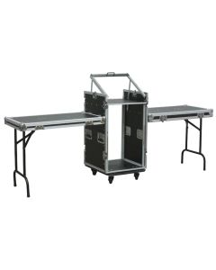 Flightcase 19", rack, avec table - PD-F16U10T