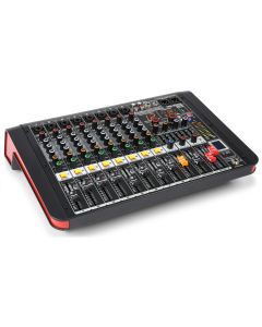 Table de mixage amplifiée 2 x 200 W, 8 canaux, multi-effets, BT - PDM-M804A