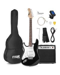 GigKit Pack guitare électrique pour gaucher, noire