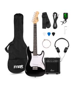 GigKit Pack guitare électrique pour enfant, taille 3/4, noire