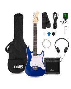 GigKit Pack guitare électrique pour enfant, taille 3/4, bleue