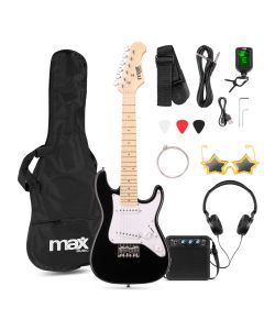 GigKit Pack guitare électrique pour enfant, taille 1/4, noire