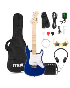 GigKit Pack guitare électrique pour enfant, taille 1/4, bleue