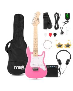 GigKit Pack guitare électrique pour enfant, taille 1/4, rose