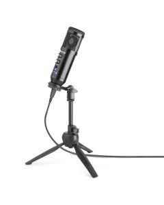 Micro studio, condensateur, noir, USB, avec support, bonette et cordon - CM320B