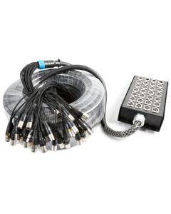 Boitier de scène multipaire, Stage box, 24 entrées, 4 sorties XLR, 50 m - CX168