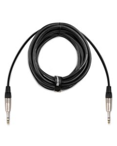 Cordon audio jack 6,35 mâle stéréo / jack 6,35 mâle stéréo, 12 m - CX80-12