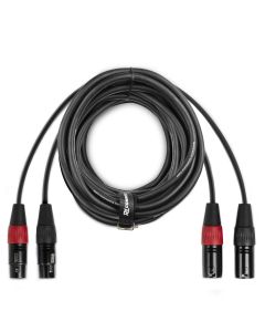 Cordon audio 2 x XLR mâle / 2 x XLR femelle, 12 m - CX60-12