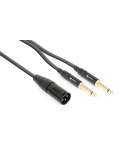 Cordon audio XLR mâle / 2 x jack 6,35 mâle mono, 1,5 m - CX56-1