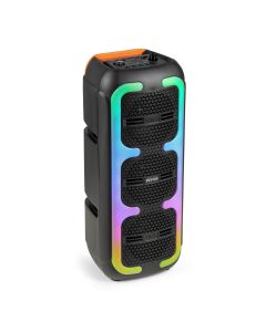Karaoké enceinte 2 x 4", 120 W, batterie, BT, TWS, avec spectacle de lumières - Track310