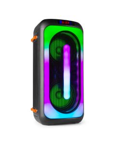 Karaoké enceinte 2 x 6,5", 180 W, batterie, BT, microphone, avec spectacle de lumières - BoomBox400