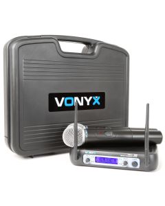 Micro sans fil VHF, 2 canaux, combiné, 2 micros main, 200.175 MHz, 201.4 MHz - WM512