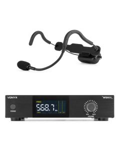 Système micro sans fil UHF serre-tête sport + récepteur rack 19" - WSH20