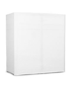 Ecran DJ pliable, 1 m, table intégrée, avec lycras blanc et noir - DBC105