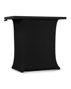 Ecran DJ pliable, 1 m, table intégrée, avec lycra noir - DBE100