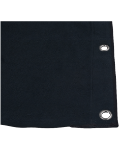 Pendrillon en molleton, cotton 320g/m2, noir profond non réfléchissant, 400 x 600 cm
