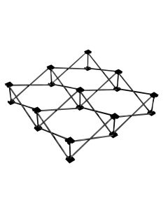 Réhausseur pour praticable Spider D750 100 x 100 cm, noir, 20 cm