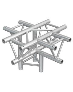 Structure aluminium triangulée, jonction 5 départs en X - P33-C53