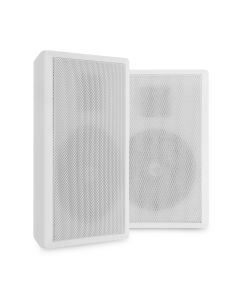 Haut-parleur Public adress, mural, extra plat, 100V, 2 voies, 5,25", blanc, vendu par paire - WSF30W
