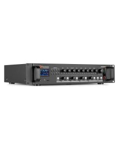 Amplificateur Public adress, 360 W, 100 V, 8 Ω, mixeur, 4 zones, lecteur multimédia / BT / FM - PDV360MP3