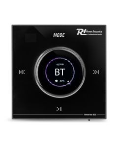 Amplificateur stéréo, montage mural, écran LCD intégré, USB, MicroSD, BT, 2 x 25 W, noir - B50B