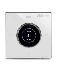 Amplificateur stéréo, montage mural, écran LCD intégré, USB, MicroSD, BT, 4 x 25 W, blanc - B100W
