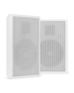 Haut-parleur Public adress, mural, extra plat, 100V, 2 voies, 5,25", blanc, vendu par paire - WSF30W