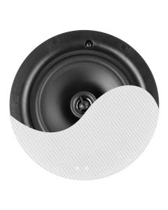 Haut-parleur Public adress, encastré, 5.25", 100 V, 2 voies, montage rapide, blanc - NCSP5