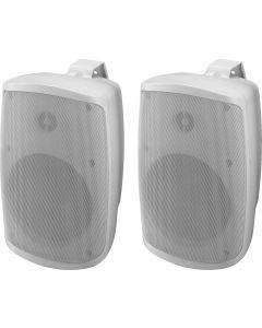 Enceinte Public adress, actives, 30 W, 5", (paire), blanches