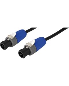 Cordon haut-parleur, 5 m, fiche SPEAKON, 2 pôles mâle, 2 x 2,5 mm2 - NEUTRIK