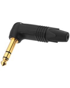 Fiche jack 6,35 mâle stéréo, coudée - NEUTRIK
