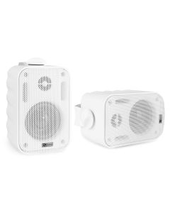 Enceinte Public adress, 8 Ω, 60 W, 3", intérieur et extérieur, IPX5, (paire), blanches - BGO30