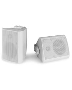 Enceinte Public adress, 8 Ω, 100 W, 4", intérieur / extérieur, IPX5, (paire), blanches - BGO40