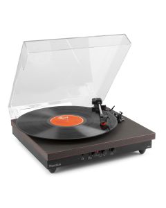 Platine disque avec entrée/sortie BT, noire  - RP113B