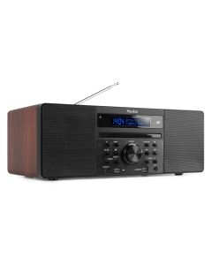 Microchaine stéréo portable, All-in-One, CD/DAB+, bois - Prato