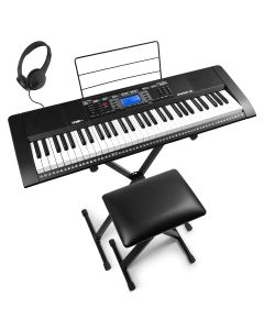 Clavier numérique, set avec support et tabouret, 61 touches, MIDI - Rhapsody61M