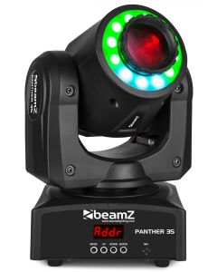 Lyre LED COB 35 W, avec anneau de LED 12 x SMD 0.5 W RGB - Panther 35