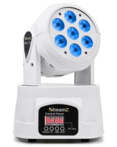 Lyre Wash, mini, 7 x LED 10 W 4-en-1 RGBW, blanche - MHL74