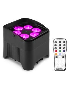 PAR à LED sur batterie, 6 x 12 W 6-en-1 RGBWA-UV, DMX sans fil - BBP96S