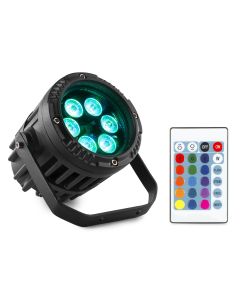 PAR à LED 6 x 3 W 3-en-1 RGB, IP65, alu - BWA63