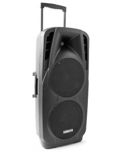 Sono portable sur batterie, 2 x 10" BT/MP3/USB, 2 micro main UHF - SPX-PA921