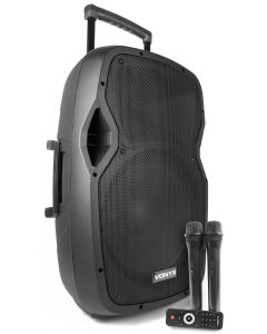 Sono portable sur batterie 15 BTMP3USB 2 micro main UHF  AP1500PA
