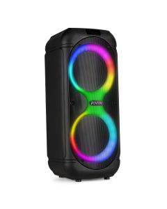 Karaoké enceinte 2 x 8", 160 W, batterie, BT, TWS, avec spectacle de lumières - Track510