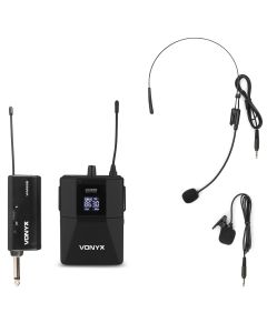 Micro sans fil UHF plug&play, Jack 6,35mm, 1 serre-tête, 863-865 MHz - WM55B
